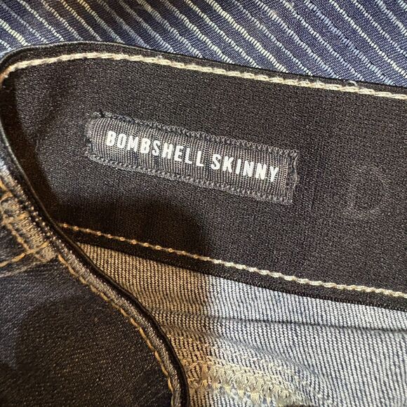 Torrid Bombshell Skinny Jeans Women 18R Distressed Stretch Curvy Y2K Boho - Picture 6 of 10